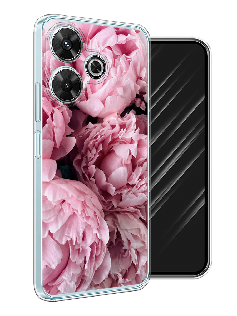 

Чехол Awog на Xiaomi Redmi Note 13R/Redmi 13/Poco M6 4G "Нежные пионы", Розовый;черный;белый, 322550-1
