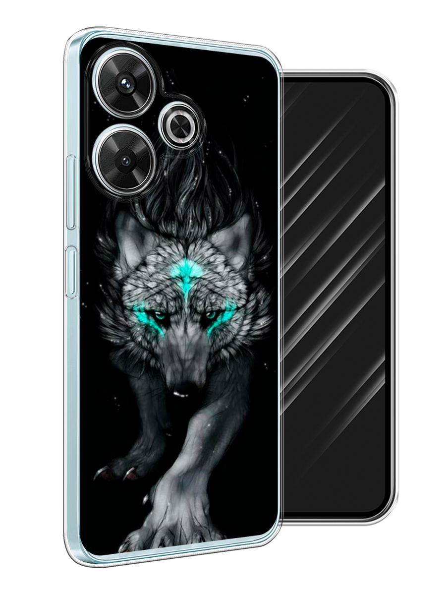 

Чехол Awog на Xiaomi Redmi Note 13R/Redmi 13/Poco M6 4G "Волшебный волк", Черный;серый, 322550-1