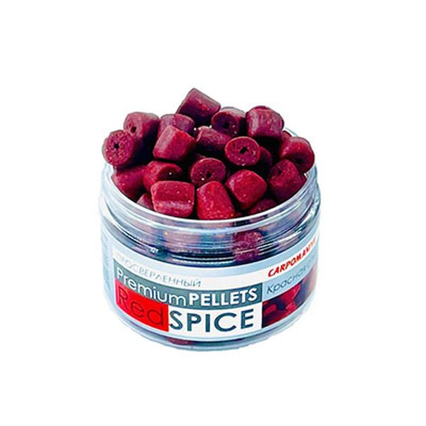 Пеллетсы насадочные просверленные Карпомания 100гр 16мм RED SPICE (Красная специя)