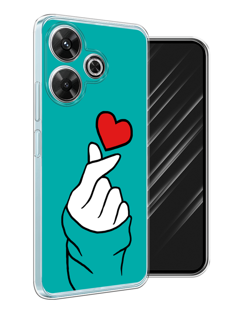 

Чехол Awog на Xiaomi Redmi Note 13R/Redmi 13/Poco M6 4G "Маленькое сердечко", Голубой;белый;красный, 322550-1