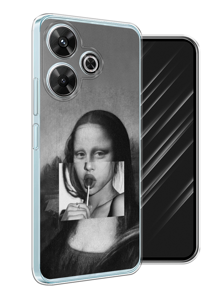 

Чехол Awog на Xiaomi Redmi Note 13R/Redmi 13/Poco M6 4G "Mona Lisa sucking lollipop", Серый, 322550-1