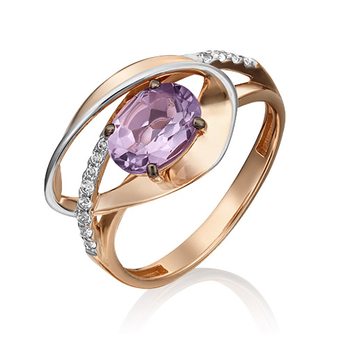 

Кольцо из золота р. 17,5 PLATINA jewelry 01-5330-00-225-1110-57, фианит\топаз, 01-5330-00-225-1110-57