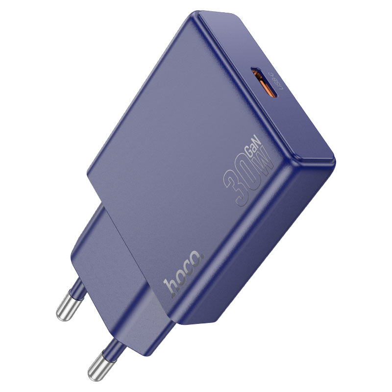 

Сетевое зарядное устройство Hoco N44 1xUSB Type-C 3 А синий, N44