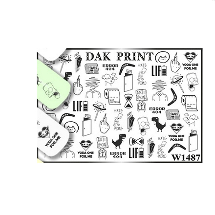 

Набор, Dak Print, Слайдер-дизайн №1487, 3 шт.