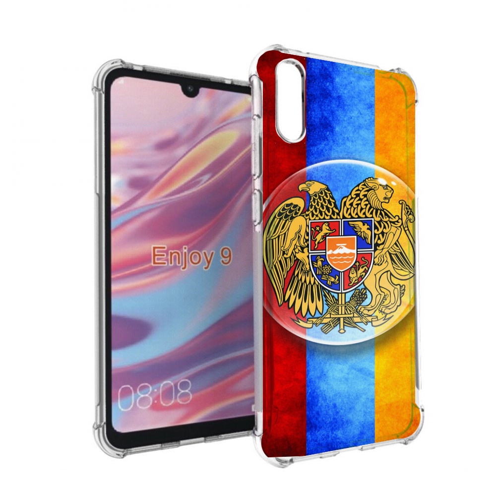 Чехол бампер MyPads герб флаг армении для Huawei Enjoy 9