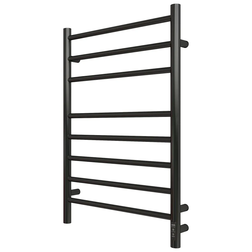 Полотенцесушитель Электрический Grois Laura GR-132 П8 black mat R 532мм 800мм форма Лесенк