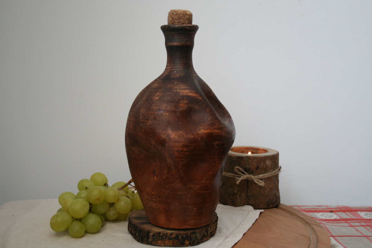 

Бутылка БВ25 "Винодел" глиняная 1 л, Коричневый