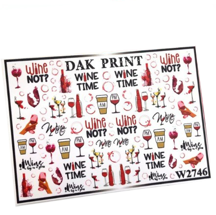 

Набор, Dak Print, Слайдер-дизайн №W2746, 3 шт.