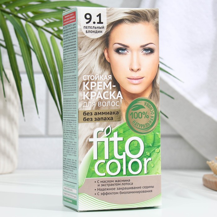 

Стойкая крем-краска для волос Fito косметик Fitocolor тон пепельный блондин 115 мл, Блонд