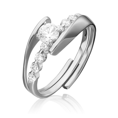 

Кольцо из золота р. , PLATINA jewelry 13-0013-00-501-1120-38, фианит, 13-0013-00-501-1120-38