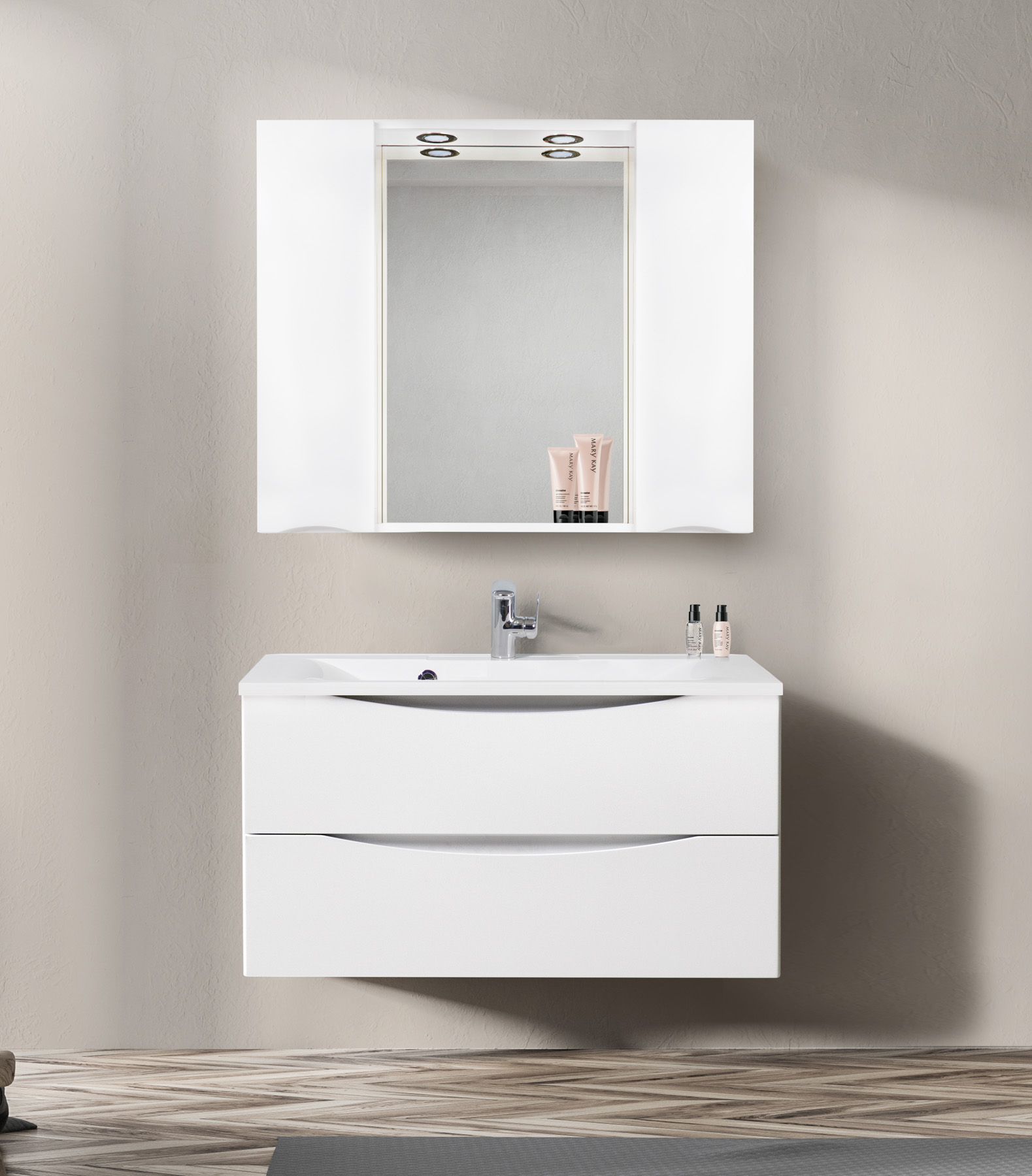 BelBagno Зеркало-шкаф BelBagno Marino SPC-1000/750-2A-BL-P