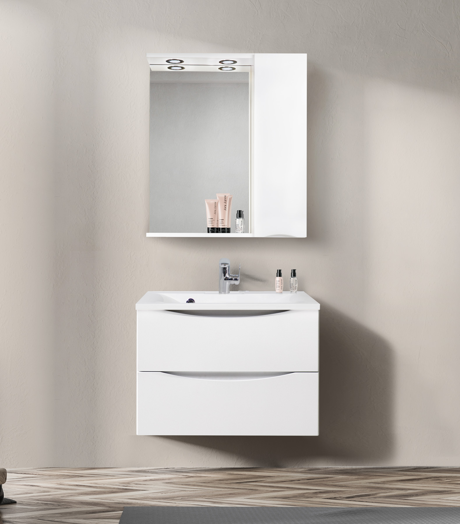 фото Belbagno зеркало-шкаф belbagno marino spc-700/750-1a-bl-p-r