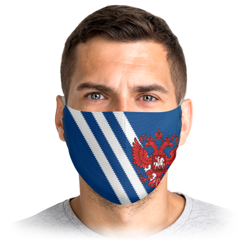 

Многоразовая маска Printio Russia белая L, Russia