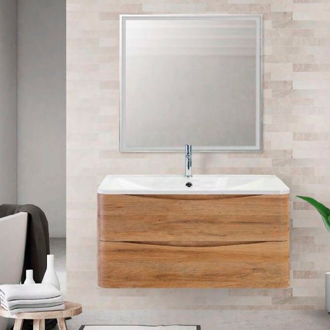 

BelBagno Мебель для ванной BelBagno Acqua 100 подвесная, rovere rustico