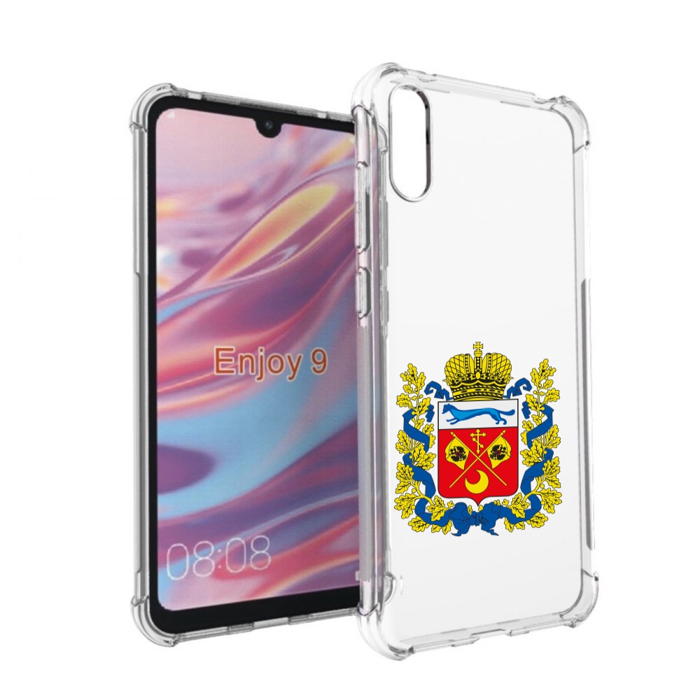 

Чехол бампер MyPads герб-оренбургская-область для Huawei Enjoy 9, Прозрачный, Tocco