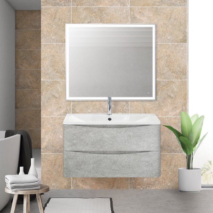 

BelBagno Мебель для ванной BelBagno Acqua 90 подвесная, cemento verona grigio