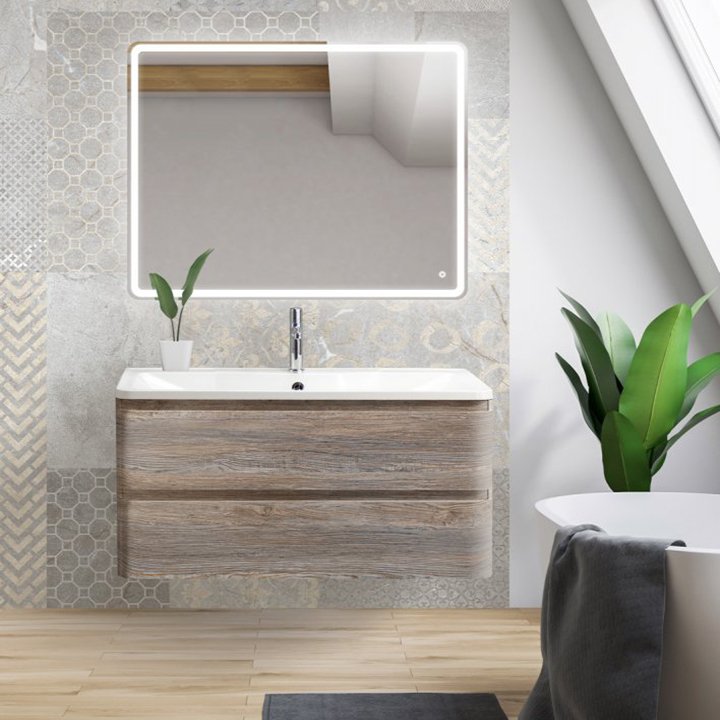 

BelBagno Мебель для ванной BelBagno Albano 100 подвесная, pino scania