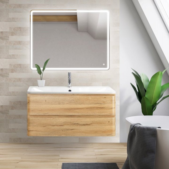 

BelBagno Мебель для ванной BelBagno Albano 90 подвесная, rovere rustico