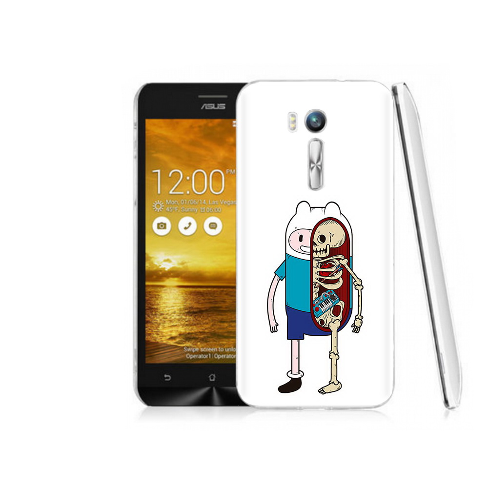 Чехол MyPads Tocco для Asus ZenFone Go (ZB551KL) Финн скелет