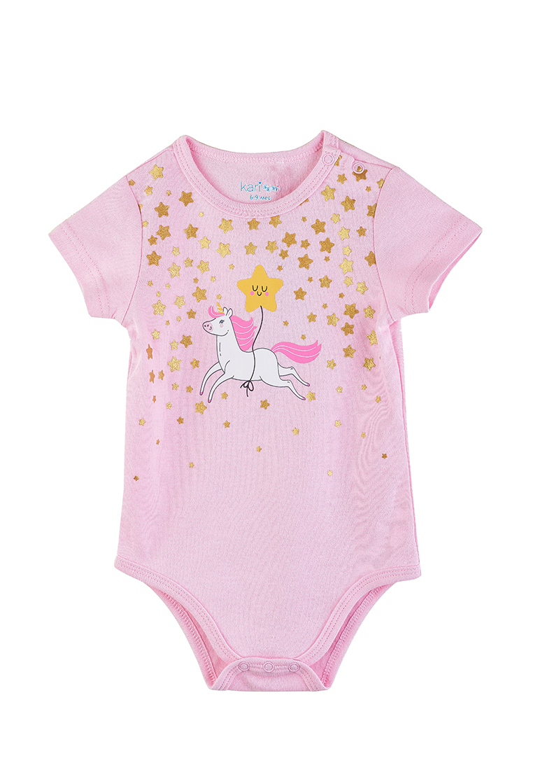 

Боди детское Kari baby AW21B06903503 светло-розовый р.80, AW21B06903503