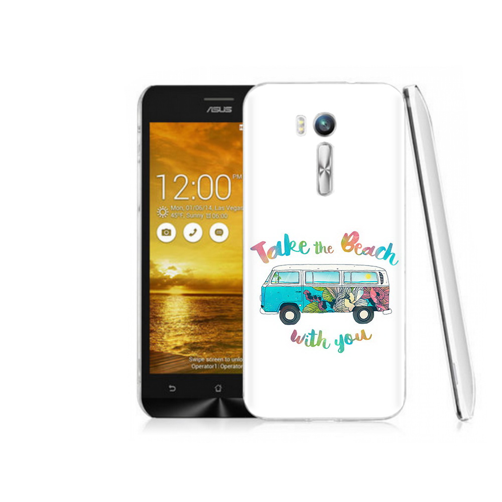 

Чехол MyPads Tocco для Asus ZenFone Go (ZB551KL) Хиппи автобус, Прозрачный, Tocco