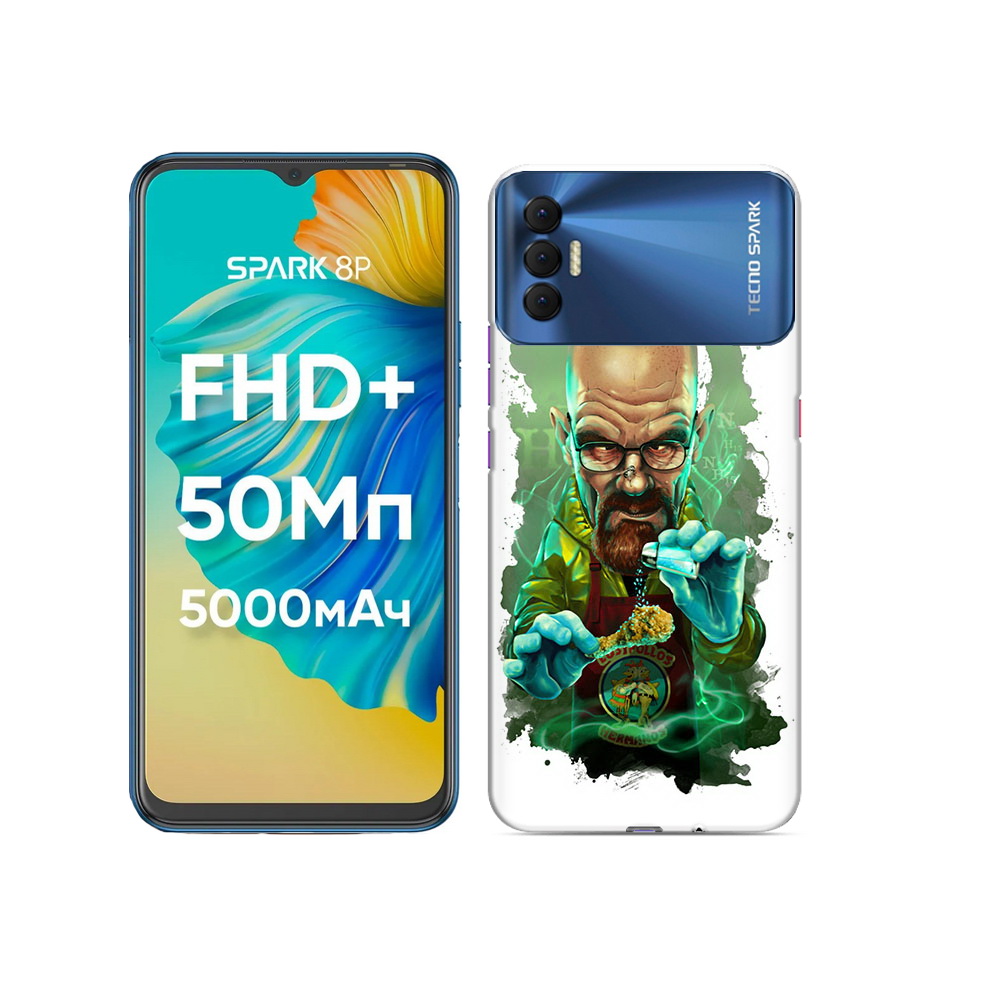 

Чехол MyPads Tocco для Tecno Spark 8P повар, Прозрачный, Tocco