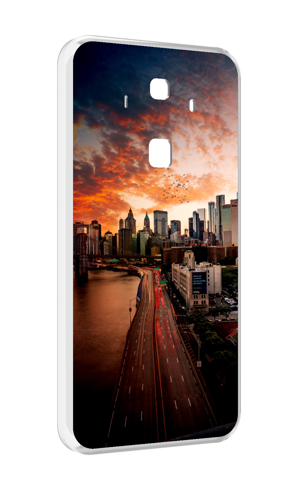

Чехол MyPads американский город фото для Huawei Mate 10 Pro, Прозрачный, Tocco
