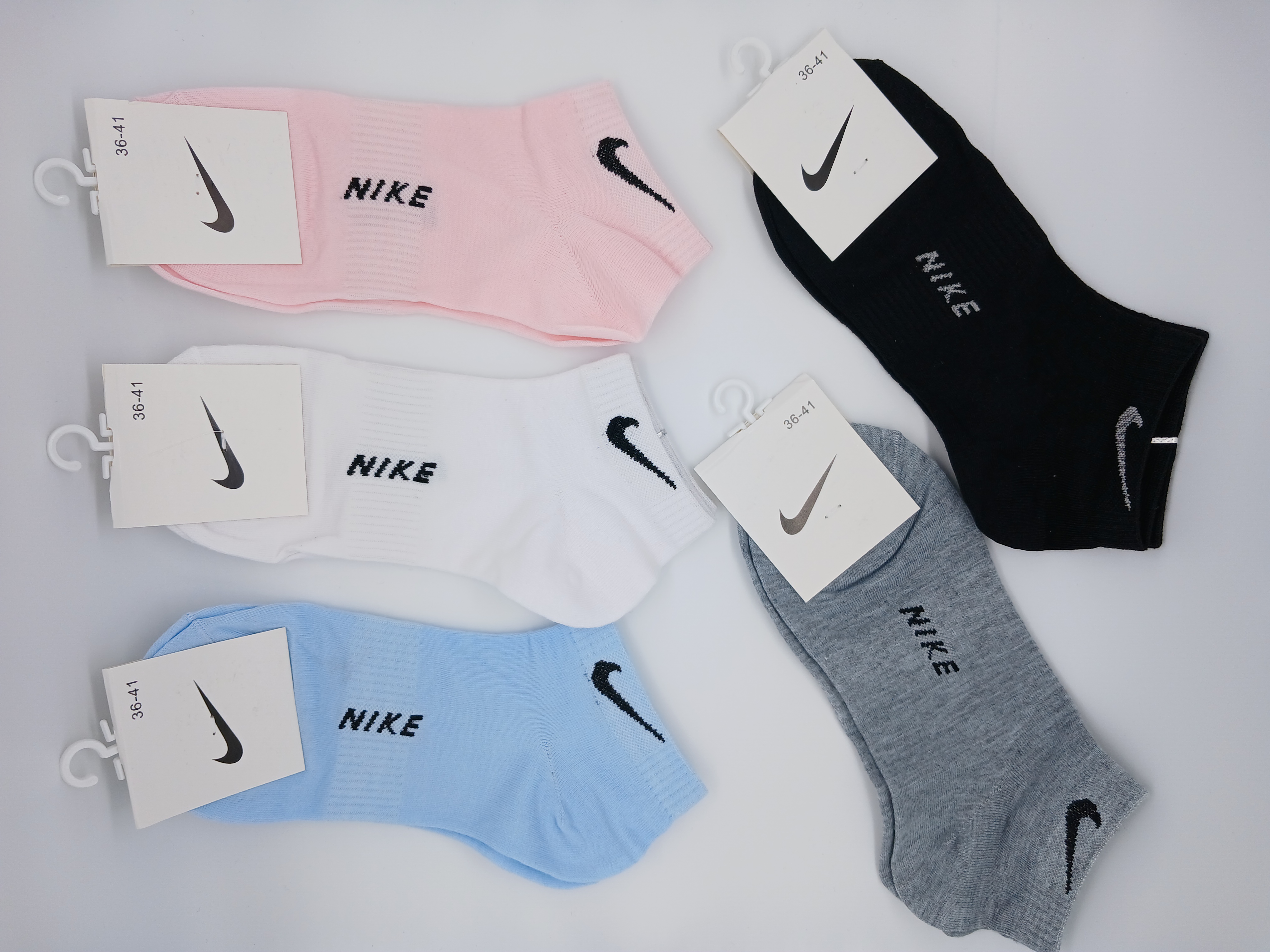 Комплект носков женских Nike 358NЖ в ассортименте 36-41 5 пар