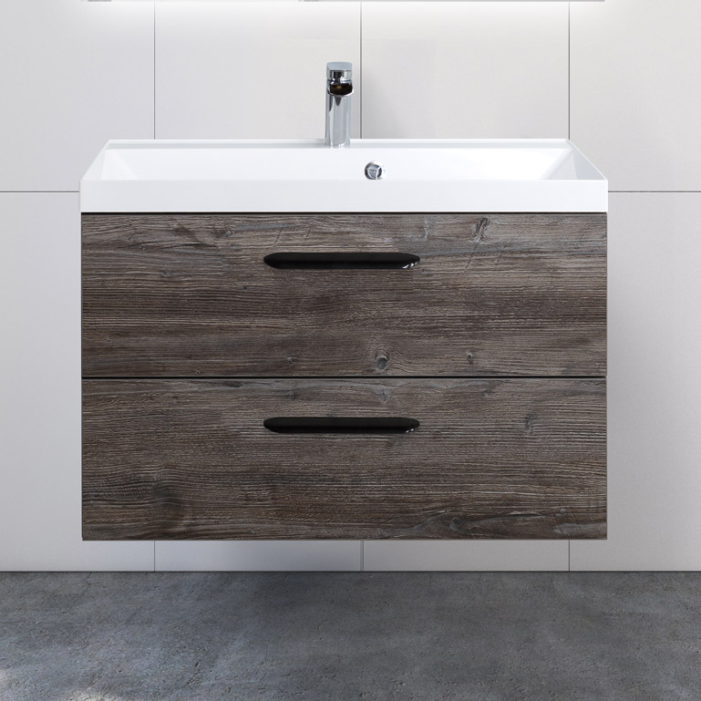 

Тумба с раковиной BelBagno Aurora 80 pino pasadena, Серый
