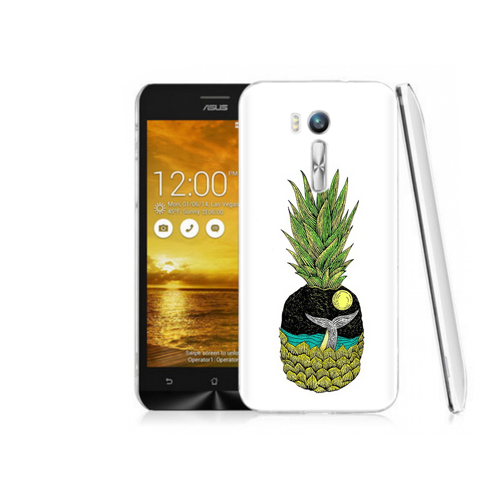 

Чехол MyPads Tocco для Asus ZenFone Go (ZB551KL) ананас с китом, Прозрачный, Tocco