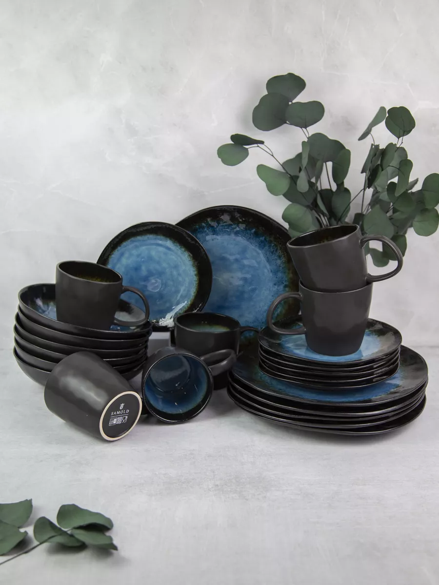 Столовый сервиз Samold 209-27006аvesta-24 с кружками, 24 шт на 6 персон