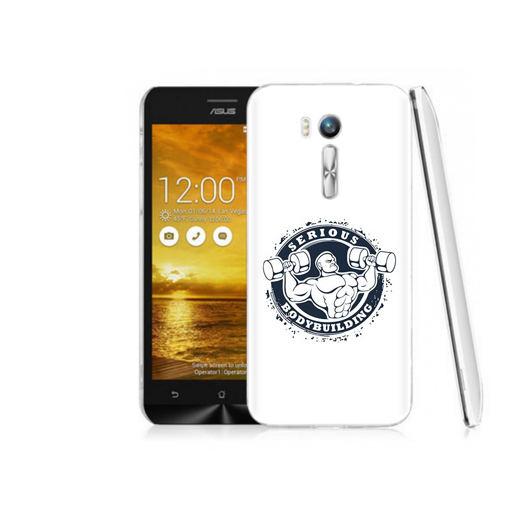 

Чехол MyPads Tocco для Asus ZenFone Go (ZB551KL) бодибилдинг воля к победе, Прозрачный, Tocco
