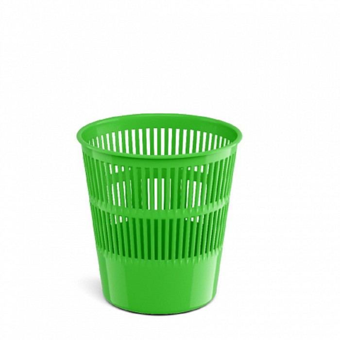 

Корзина для бумаг и мусора ErichKrause Neon Solid, 9 литров, пластик, сетчатая, зеленый не