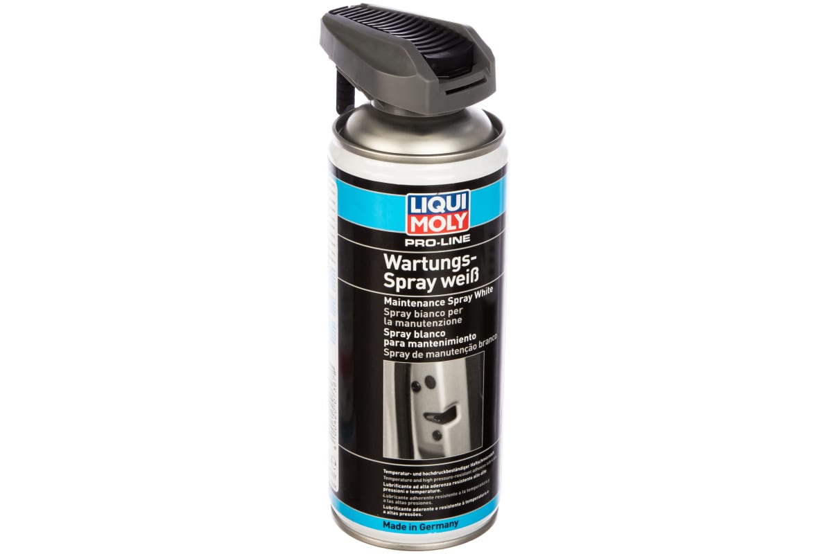 Грязеотталкивающая белая смазка LIQUI MOLY Pro-Line Wartungs-Spray weiss 0,4л 7387