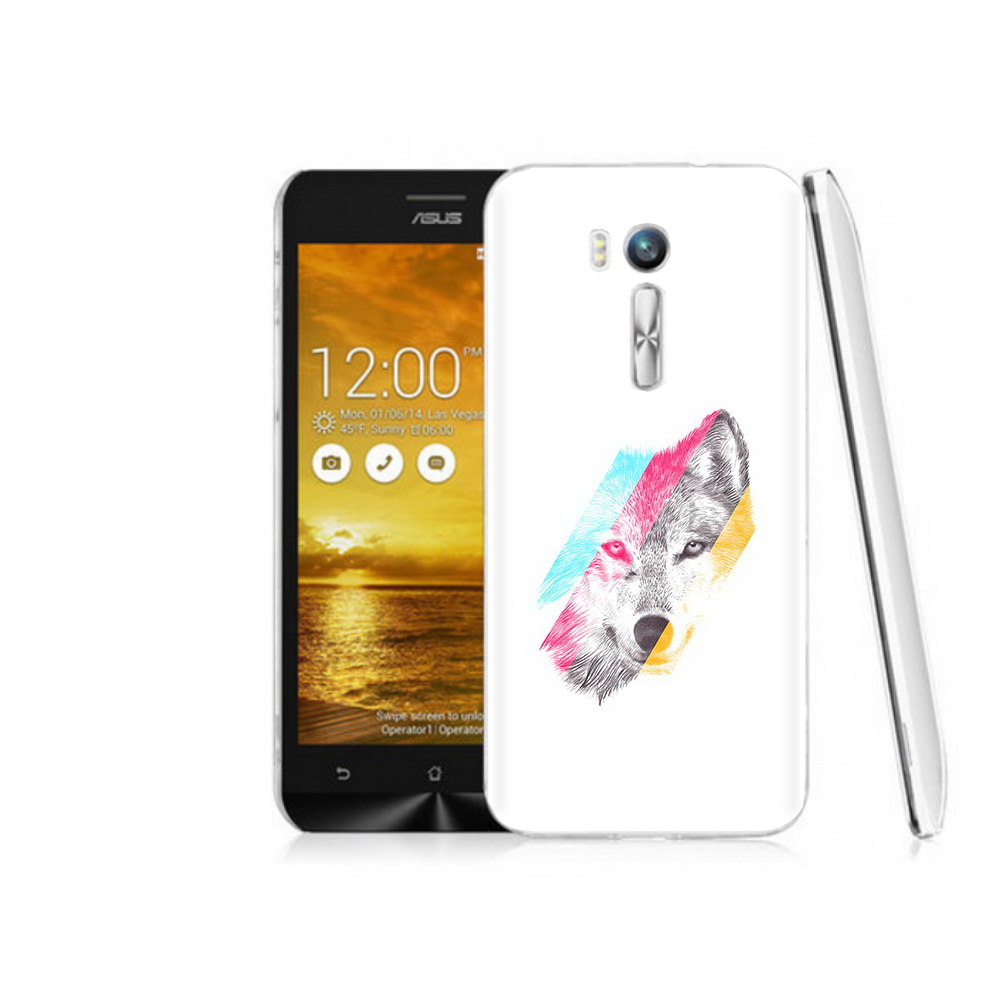 

Чехол MyPads Tocco для Asus ZenFone Go (ZB551KL) волк градиент, Прозрачный, Tocco