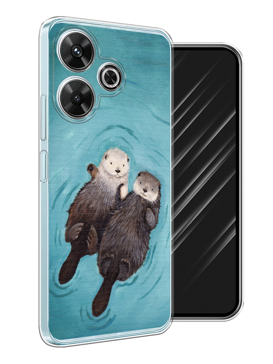 

Чехол Awog на Xiaomi Redmi Note 13R/Redmi 13/Poco M6 4G "Парочка бобров", Голубой, 322550-1