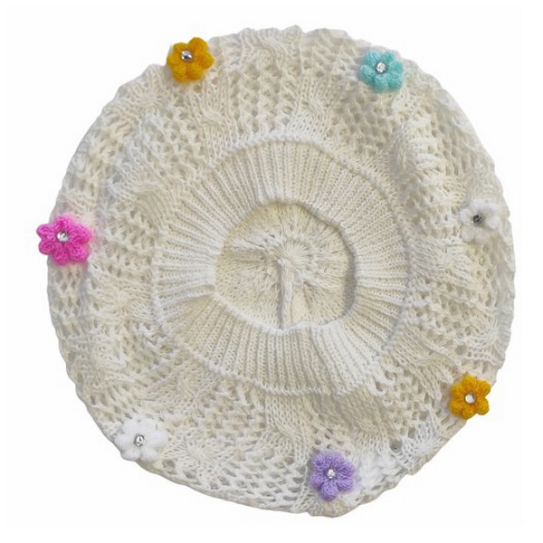 

Шапка для девочек Cariba вязаная универсальный размер в ассортименте, Белый;голубой, 18961751