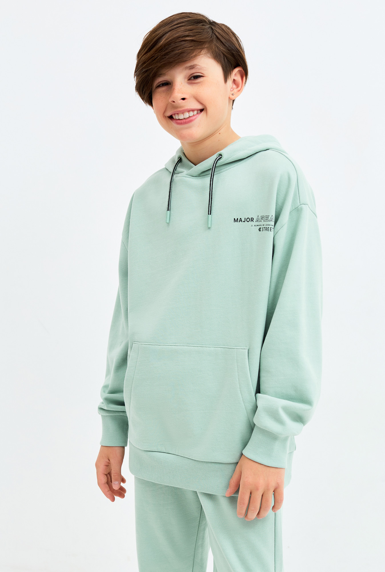 

Худи детское Acoola 20110580007 цв.бирюзовый р.158, 20110580007