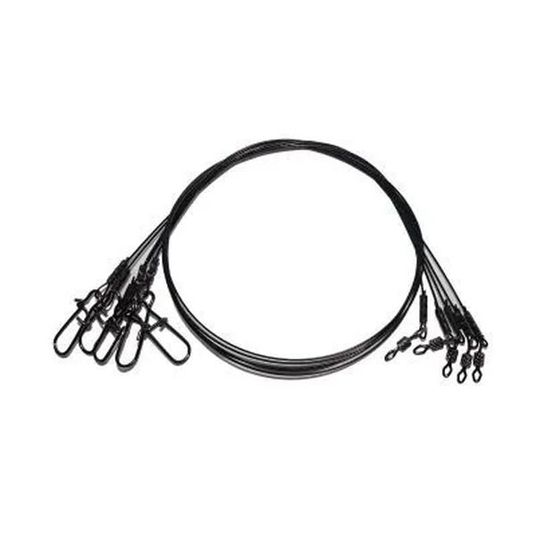 

Рыболовный поводок Контакт 15 см, 9.5 кг, сталь, 5 шт., Черный, Сталь