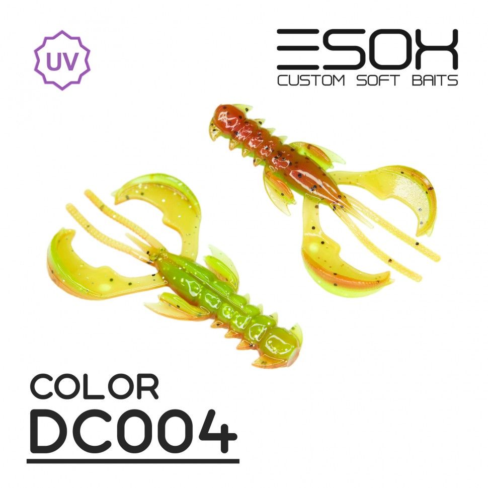 

Силиконовая приманка Esox Rappid 80 мм цвет DC004 4 шт, Rappid