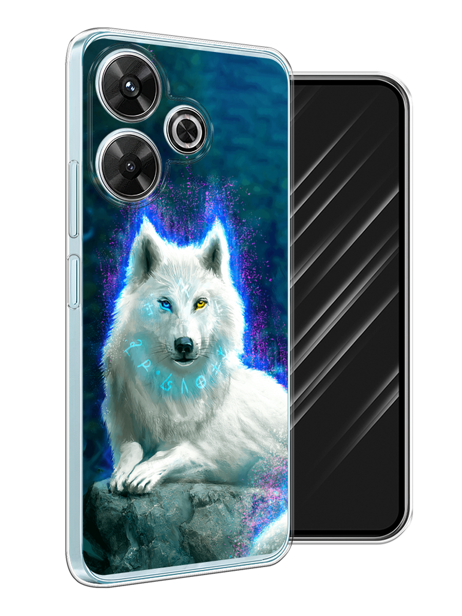 

Чехол Awog на Xiaomi Redmi Note 13R/Redmi 13/Poco M6 4G "Белоснежный волк", Белый;зеленый;фиолетовый, 322550-1