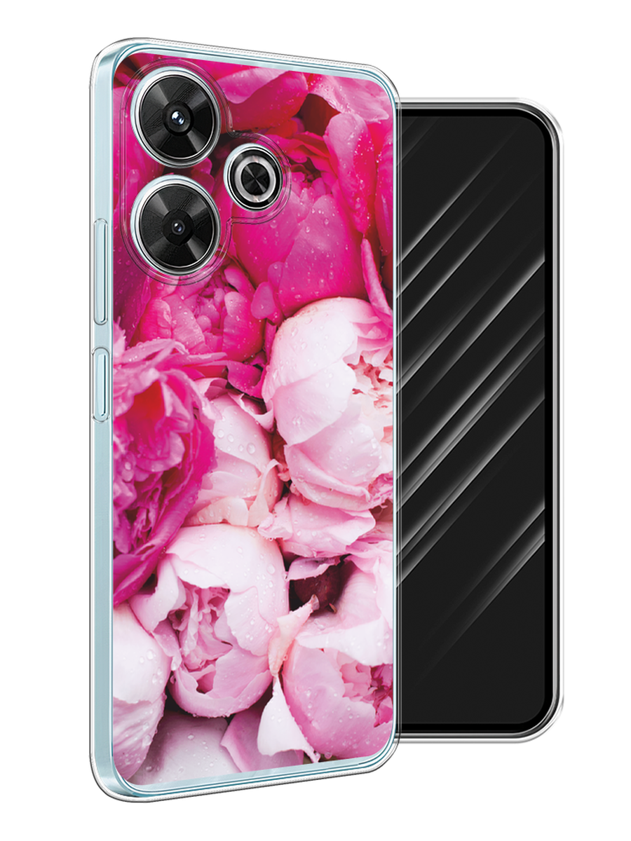 

Чехол Awog на Xiaomi Redmi Note 13R/Redmi 13/Poco M6 4G "Пионы розово-белые", Белый;розовый, 322550-1