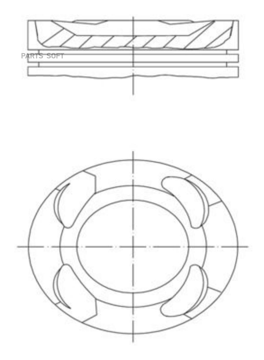 

Поршнекомплект Bmw B38A15A/C D82.0 Std (11 25 8 678 931) Mahle