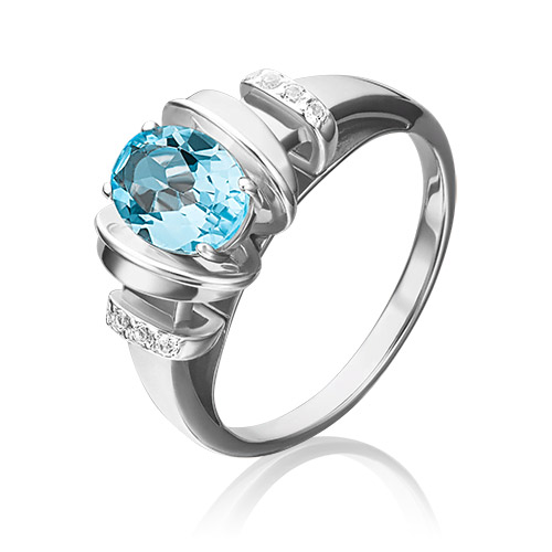 

Кольцо из золота р. 19,5 PLATINA jewelry 01-5315-00-201-1120-57, топаз, 01-5315-00-201-1120-57