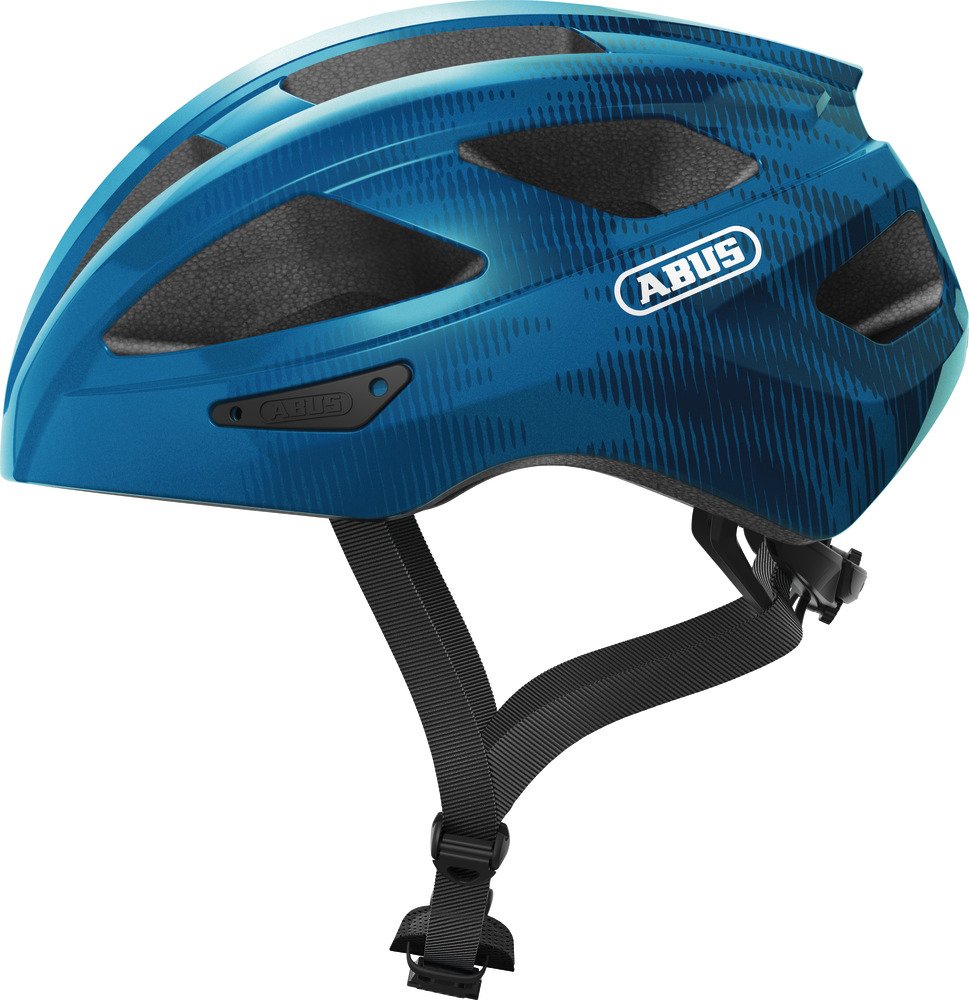 

Велошлем Abus Macator р.S(51-55), steel blue, Синий;черный, Macator