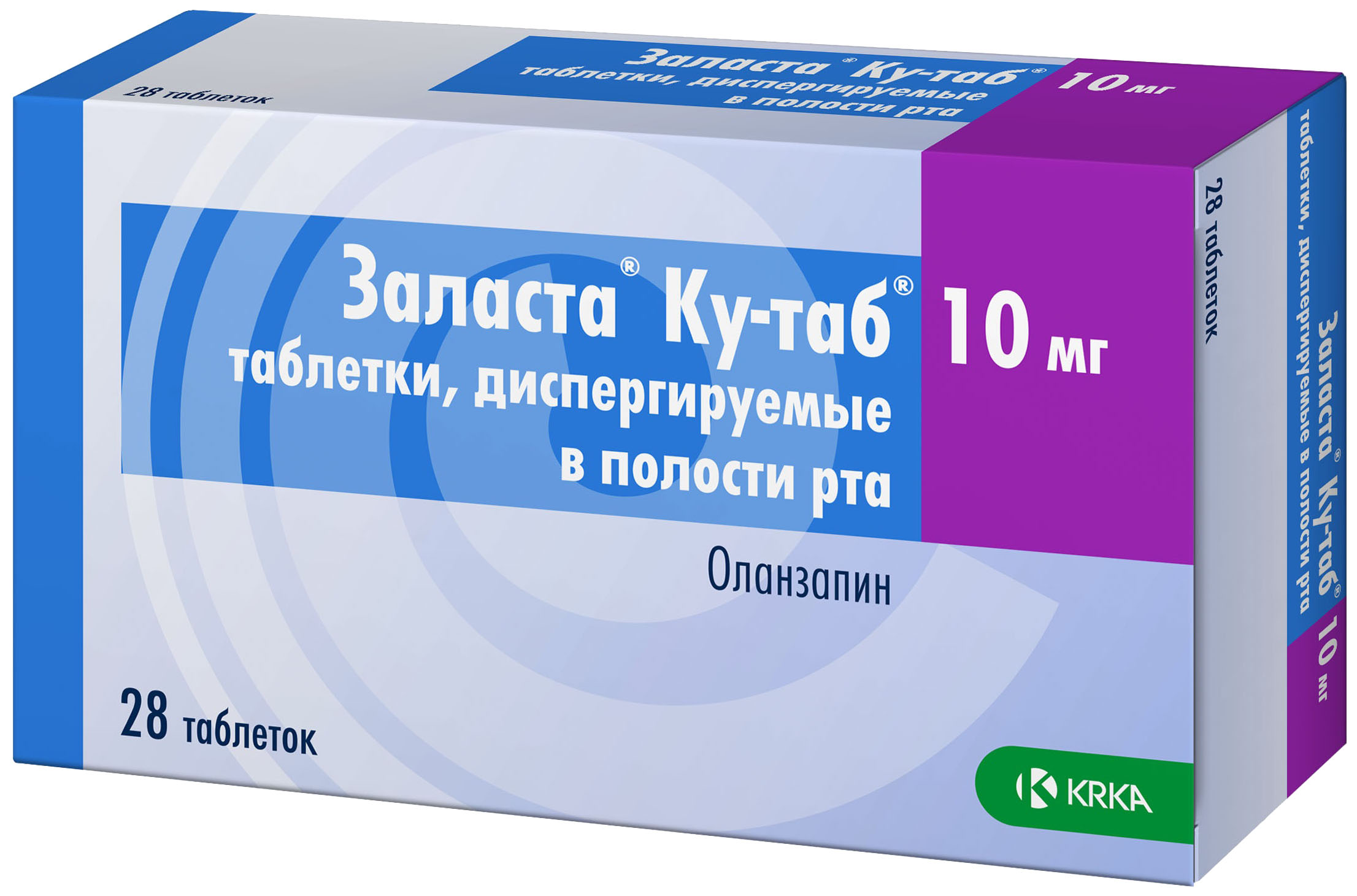 Купить Заласта Ку-таб таблетки 10 мг 28 шт., KRKA