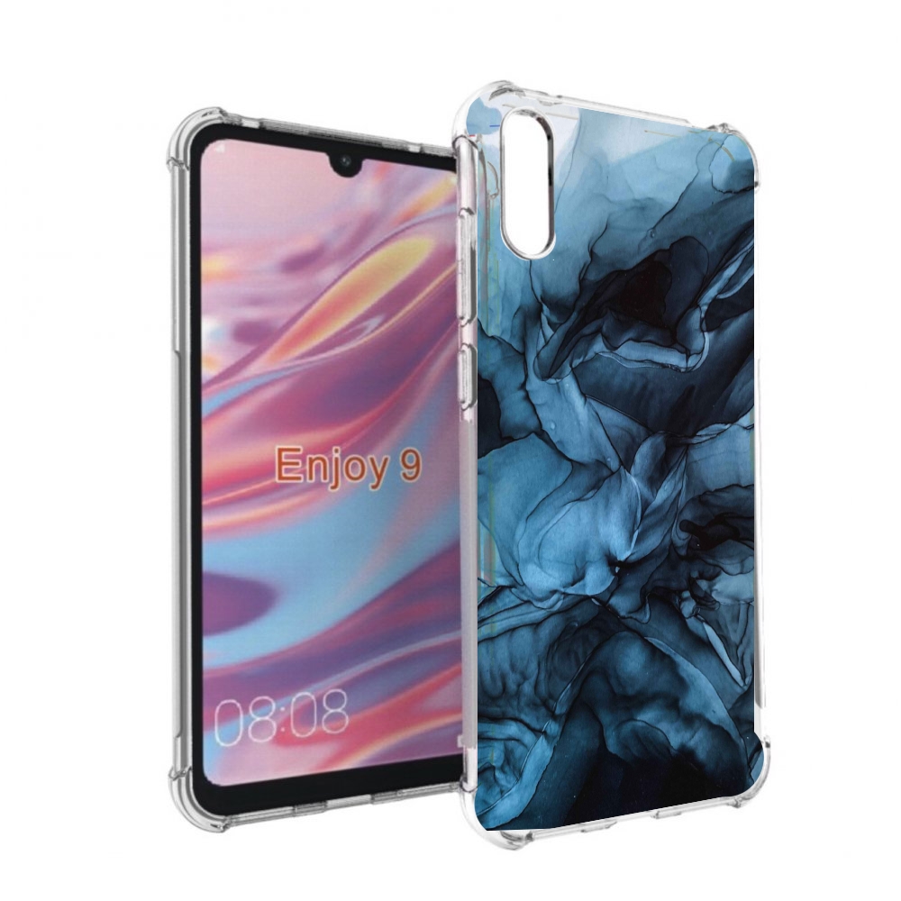 

Чехол бампер MyPads голубой дымок для Huawei Enjoy 9, Прозрачный, Tocco