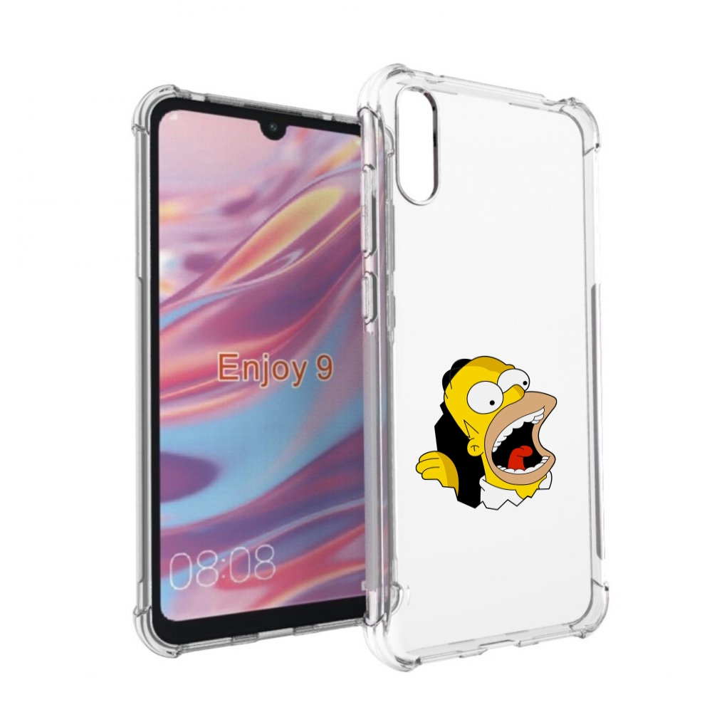 

Чехол бампер MyPads гомер-голодный для Huawei Enjoy 9, Прозрачный, Tocco