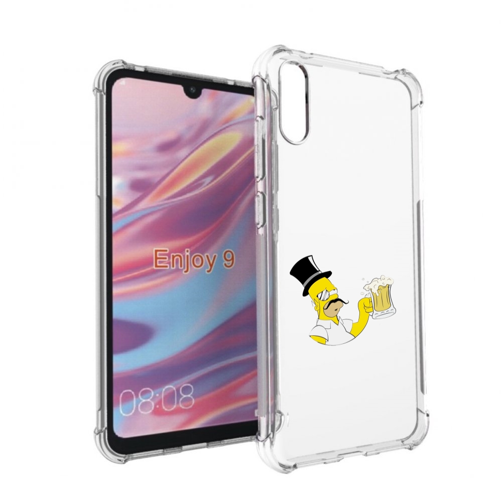 

Чехол бампер MyPads гомер-с-напитком для Huawei Enjoy 9, Прозрачный, Tocco