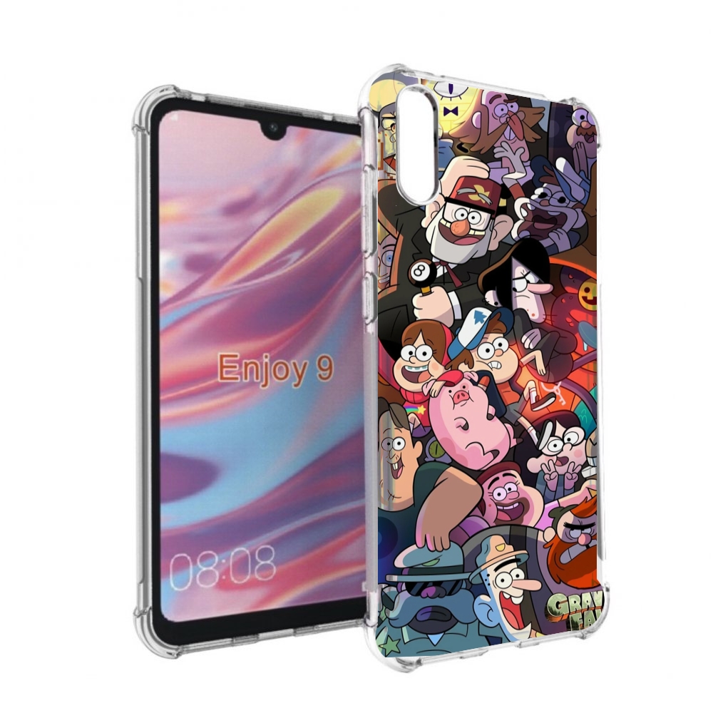 

Чехол бампер MyPads гравити-фолз для Huawei Enjoy 9, Прозрачный, Tocco